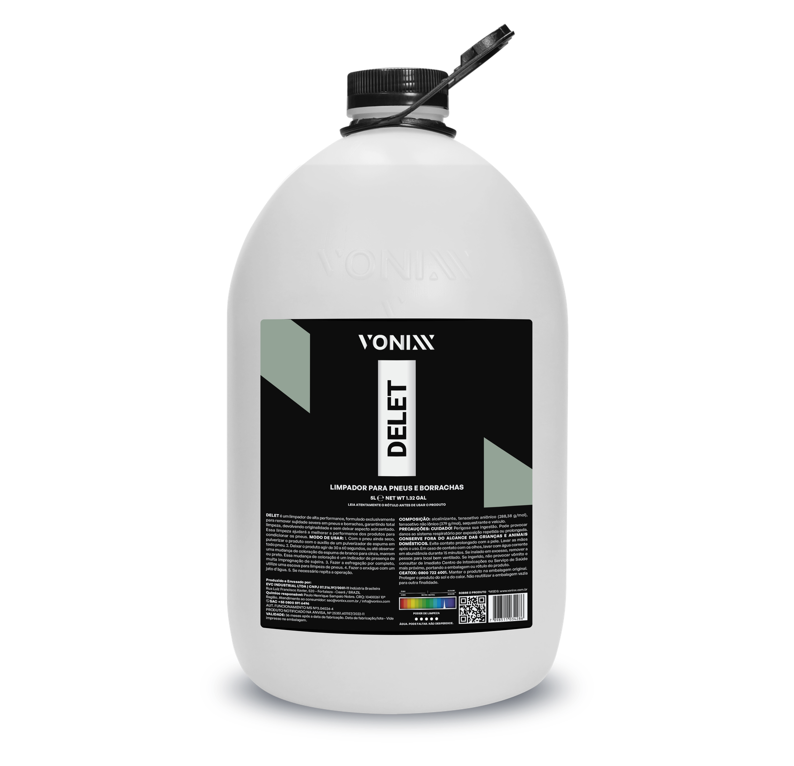 Delet limpador para pneus 5 L